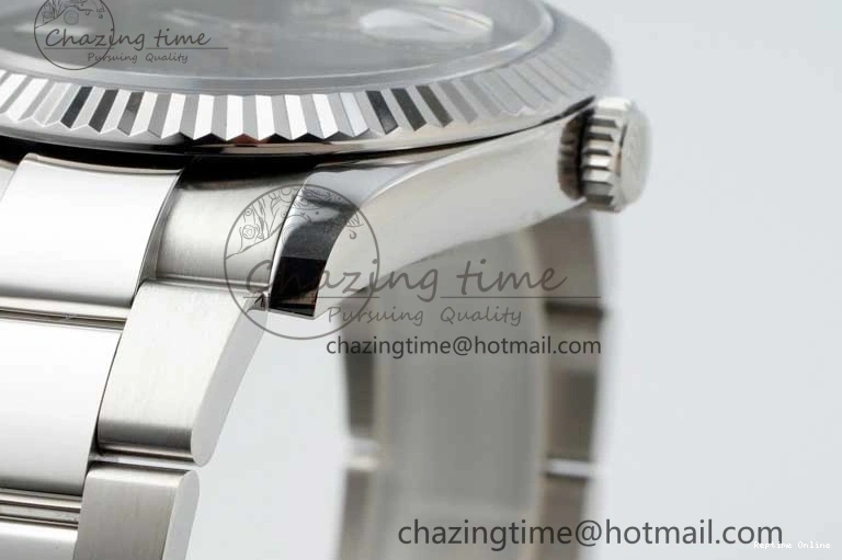 0212 DateJust 41 126334 NTF 1:1 Best Edition 904L Steel Gray Dial Green Roman on Oyster Bracelet VR ZeroBulk 2285